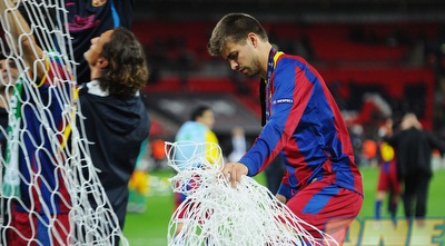 מסתבר שגם בכדורגל גוזרים רשתות (GettyImages)