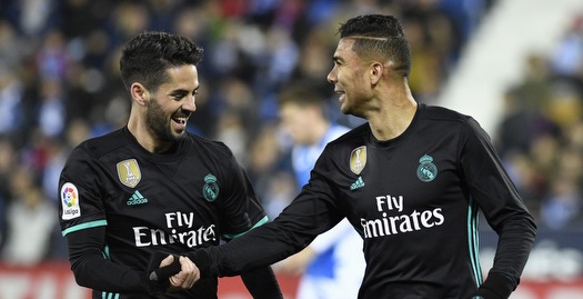 איסקו וקאסמירו חוגגים (La Liga)