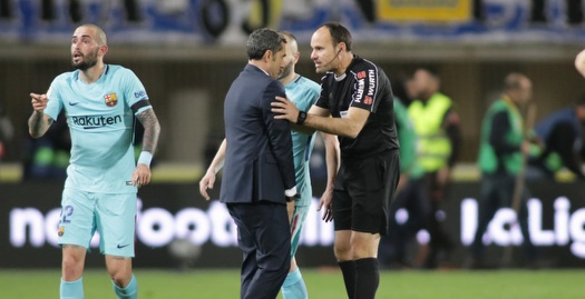ואלוורדה מוחה בפני השופט מתאו לאוס (La Liga)