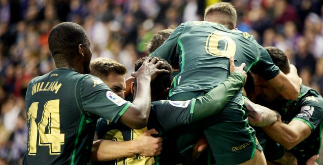 שחקני בטיס חוגגים (La Liga)