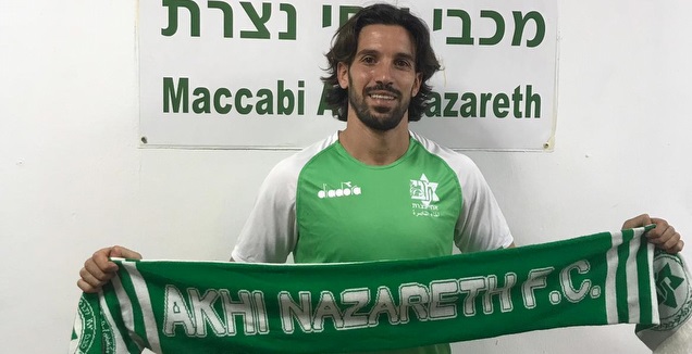 יובל שבתאי מוצג במכבי אחי נצרת (באדיבות מכבי אחי נצרת)