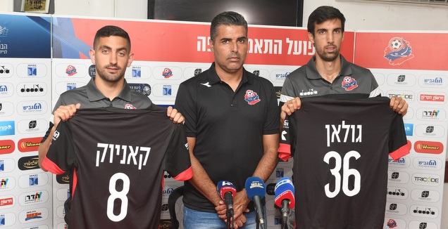 ניקולה גולאן וגידי קאניוק עם חיים סילבס (עמרי שטיין)