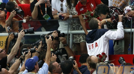 מייקל פלפס. התחיל מאופק באותו היום (gettyimages) 