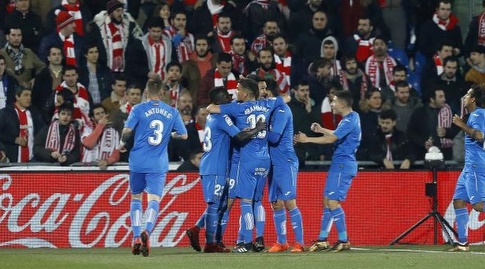 שחקני חטאפה חוגגים (La Liga)