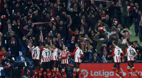 שחקני בילבאו חוגגים (La Liga)