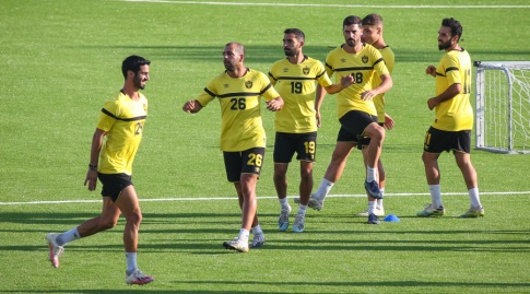 שחקני בית"ר ירושלים באימון (איציק בלניצקי)