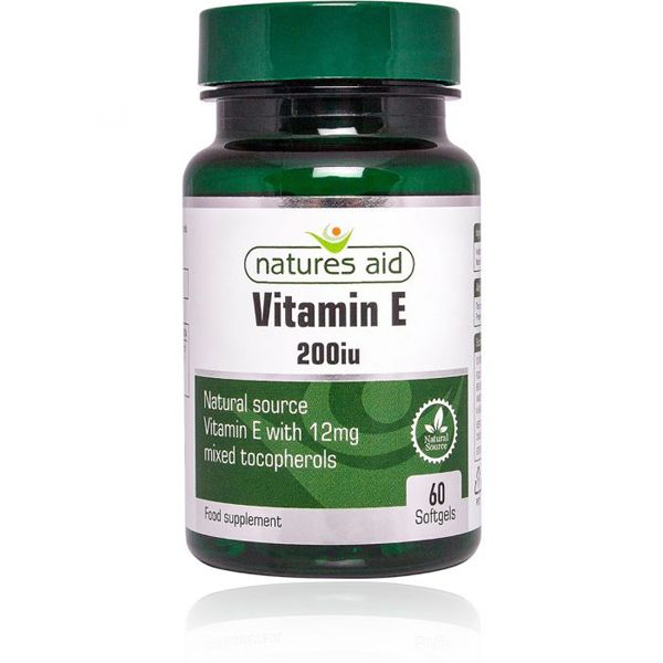 Natures Aid Vitamin E 200IU - (60) softgel capsules | Pharmhealth Pharmacy
