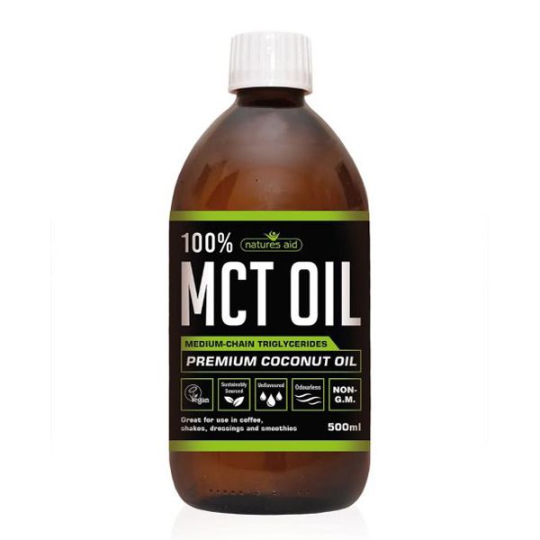 Natures Aid MCT Coconut Oil 100 500ml Liquid Pharmhealth Pharmacy