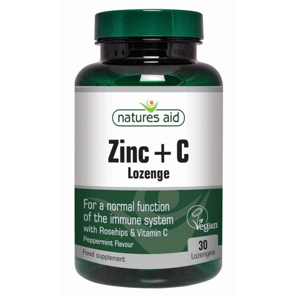 Natures Aid Zinc & Vitamin C Lozenges (30) Pharmhealth Pharmacy