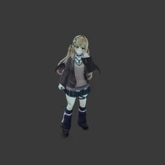 ゆめか Yumeka / オリジナル3Dモデル　V1.0.1 VRChat Booth Avatar 50k