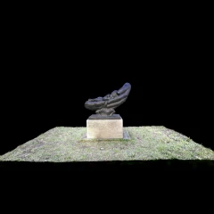 "A little happiness" - Bronze sculpture in Usinsk, Russia