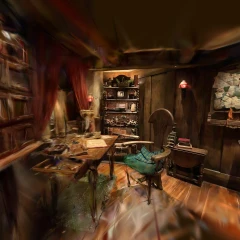 Hobbiton Hobbit Hole Study
