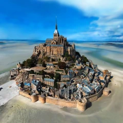 Le Mont Saint Michel, France - 3D Splat App version for comparison
