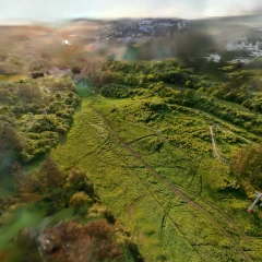 Ski slope in spring, Przemyśl, Poland/Polska