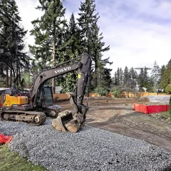 Empty construction lot, Bellevue WA (XGRIDS PortalCam)