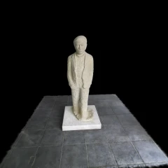 "Pietrino": sculpture by Pinuccio Sciola.