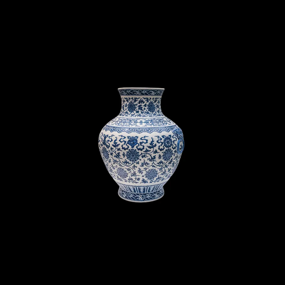 Blue-and-White Zun-Vase