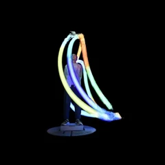 Fullbody 3Dscan iris - 3D Gaussian splatting light painting sample3 [3M splats]