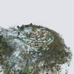 Anciolina: 3D Hilltop Village Scan, Snowy