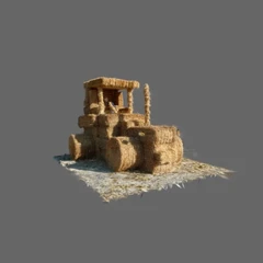 tractor of straw