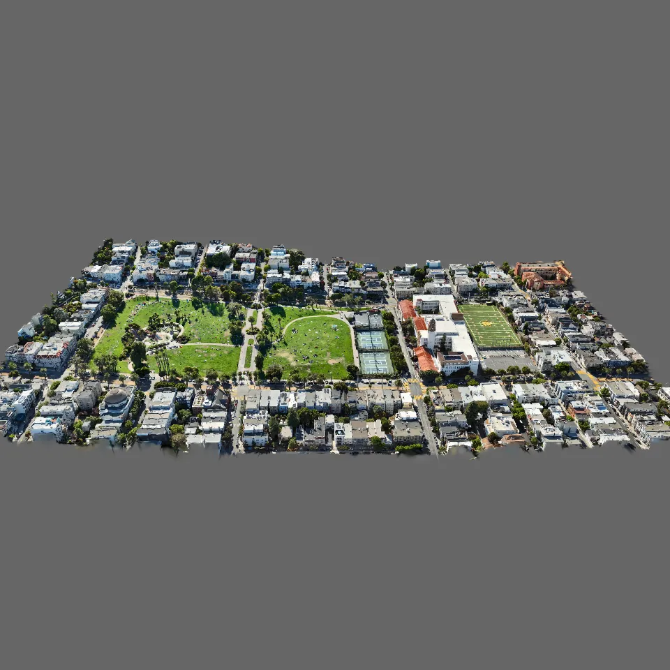 Dolores Park and Mission High School, San Francisco