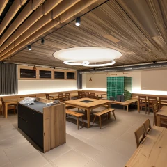 Wood-panelled Dining Hall