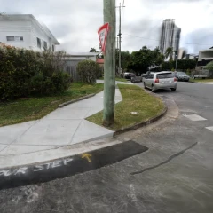 New footpath - crossing
