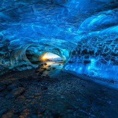 Sunset in the Ice Cave