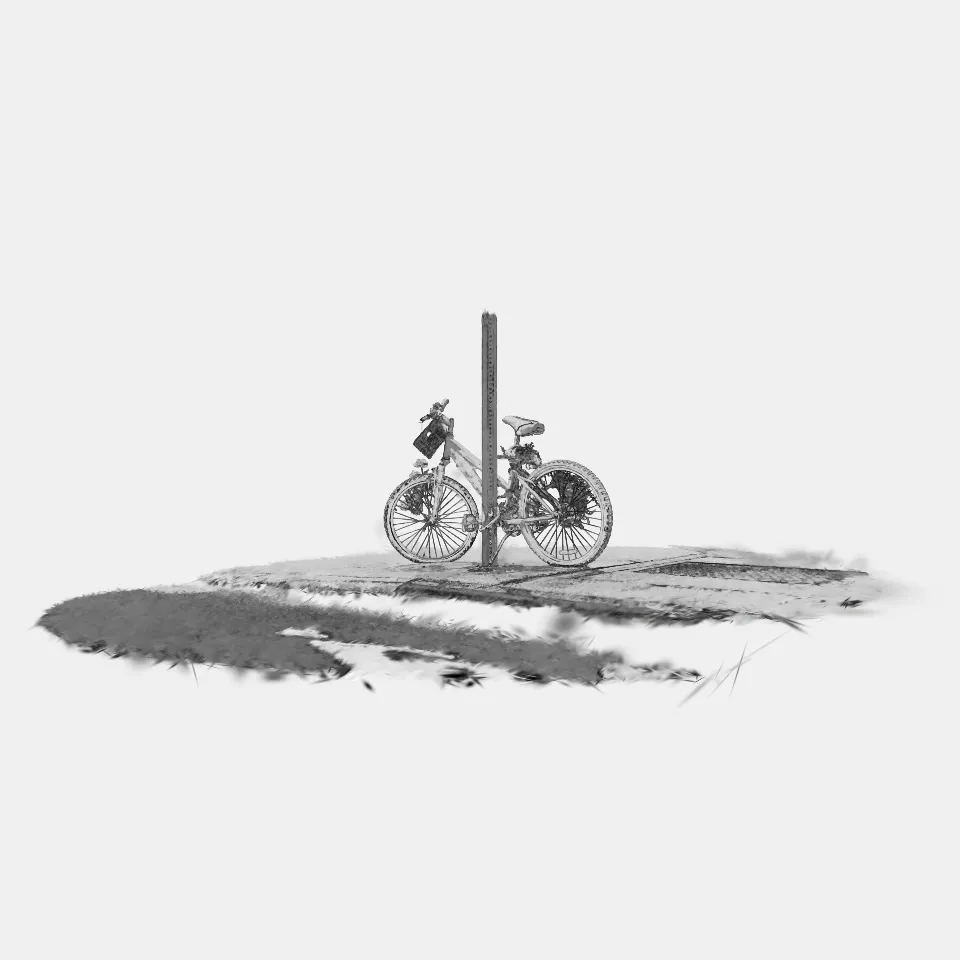 Ghost Bike — Sketch Effect — Cropped