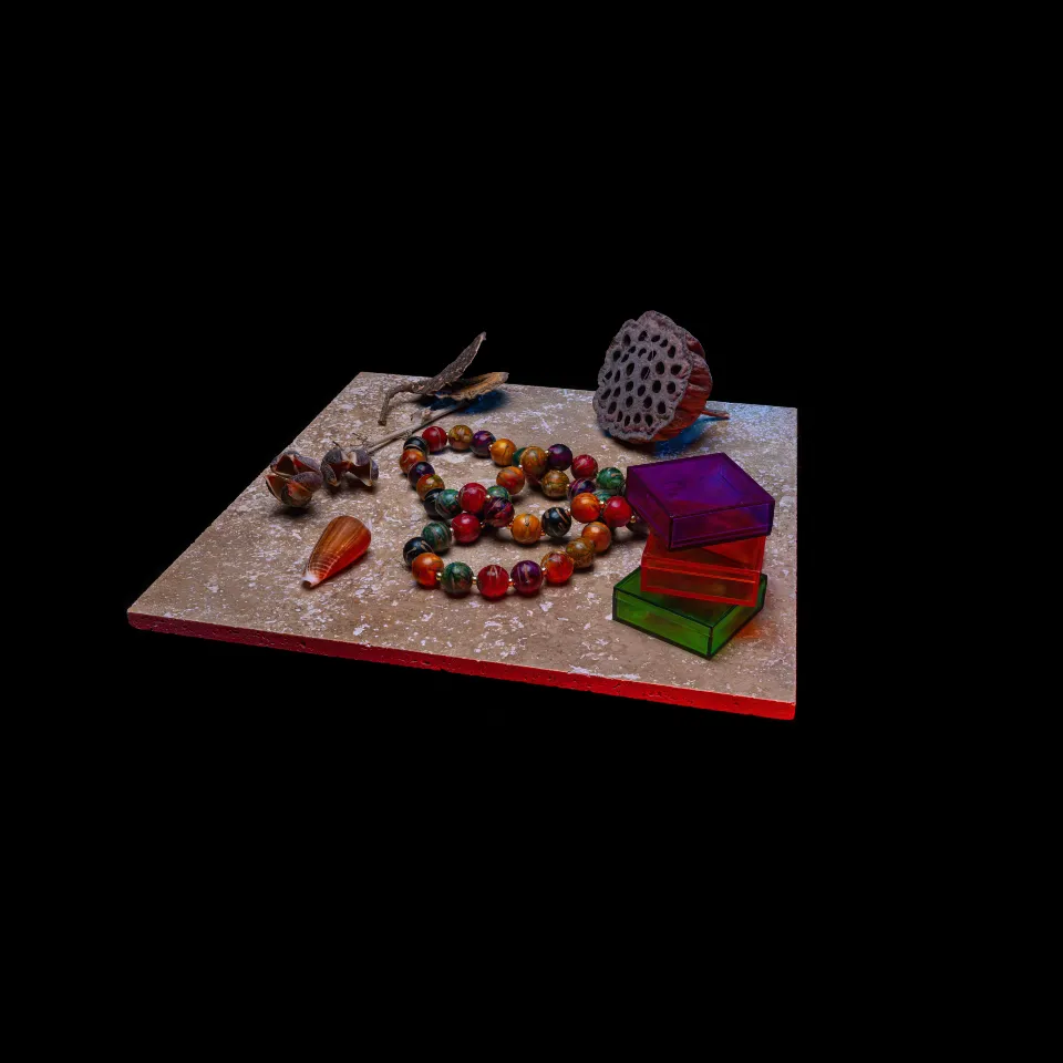 Still Life with Beads – Lighting Test