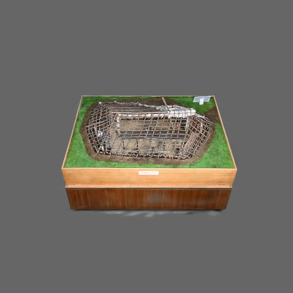 Pit house model of Okhotsk culture