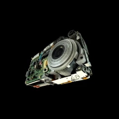 Torn down old camera