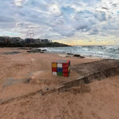 Rubiks Cube Maroubra Beach