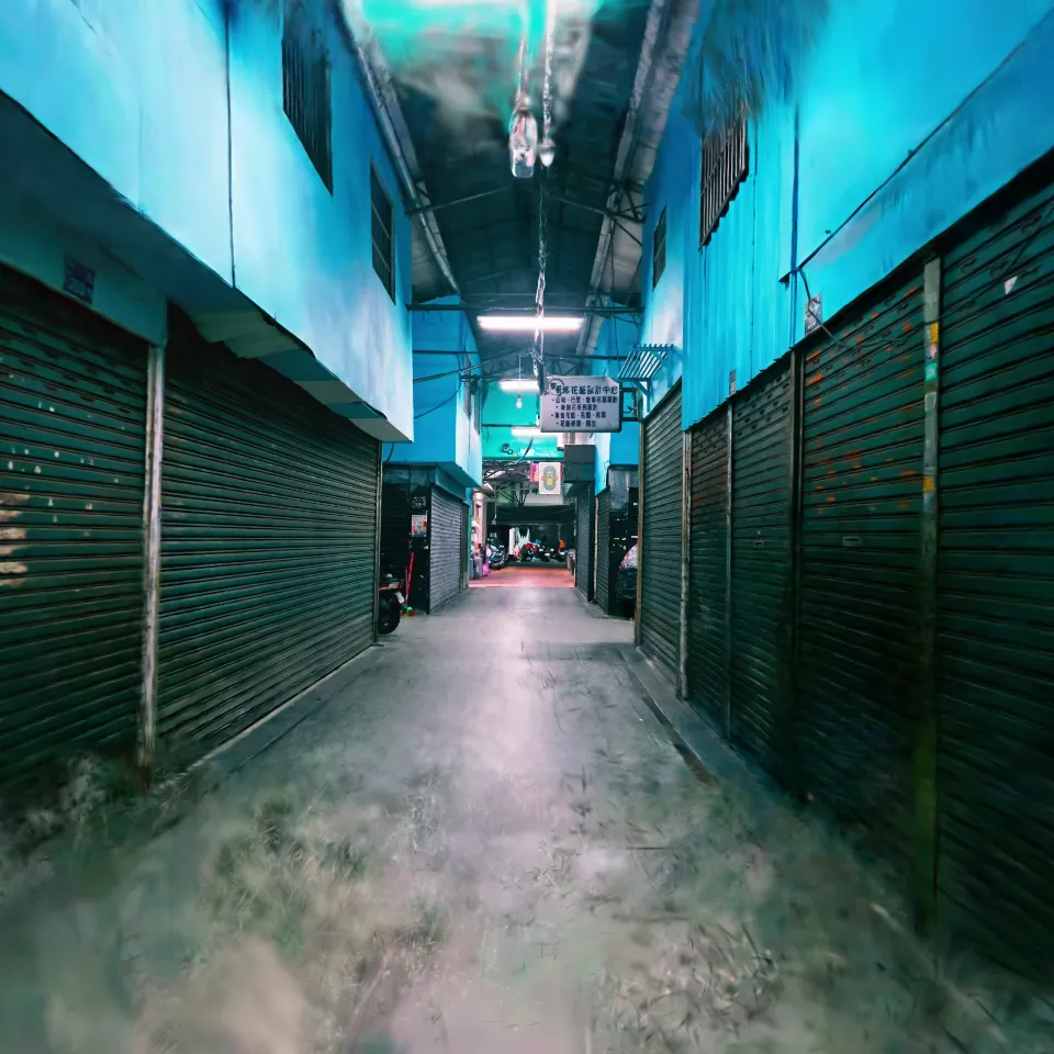 Reconstruction of the cross-shaped corridor inside a traditional Chinese market ver2.0