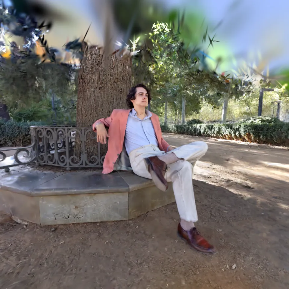 Pink Blazer in the Jardines del Salon