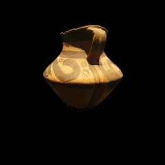 prehistoric painted pottery jar( Generated by Aholo