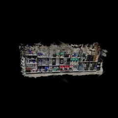 supermarket shelves
