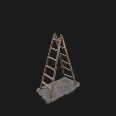 Broken stepladder