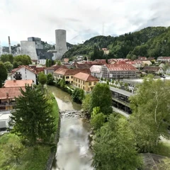 Muzej usnjarstva aerial