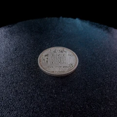 Bitcoin themed silver round from 2014 - Tails