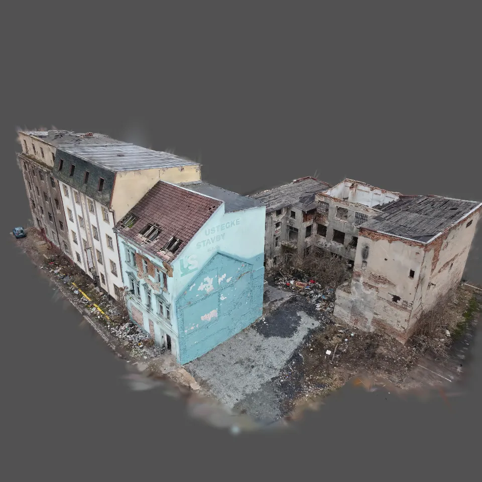 Ceska Beseda ruined houses