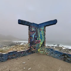 Casa abandonada Isla Negra Chile
