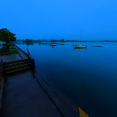 Moody Blue Hour Pier
