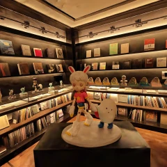 A corner of an exhibition