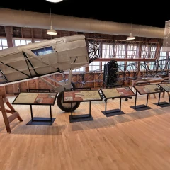 Boeing B40 in assembly, Seattle WA (XGRIDS PortalCam)