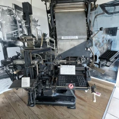 Spirula Studio test - Linotype 5cS machine
