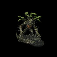 Ancient Ent Tree Giant Guardian Statue - Reconstructed with Seeget3D