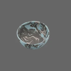 Marble pattern pottery
