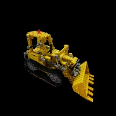 LEGO Bulldozer v1 - isolated with SAM 3 + FlashSplat