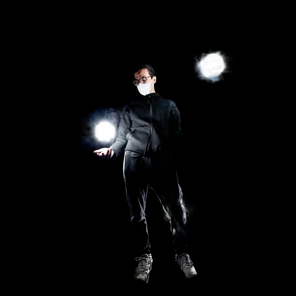 Fullbody 3Dscan iris - 3D Gaussian splatting slow shutter sample5